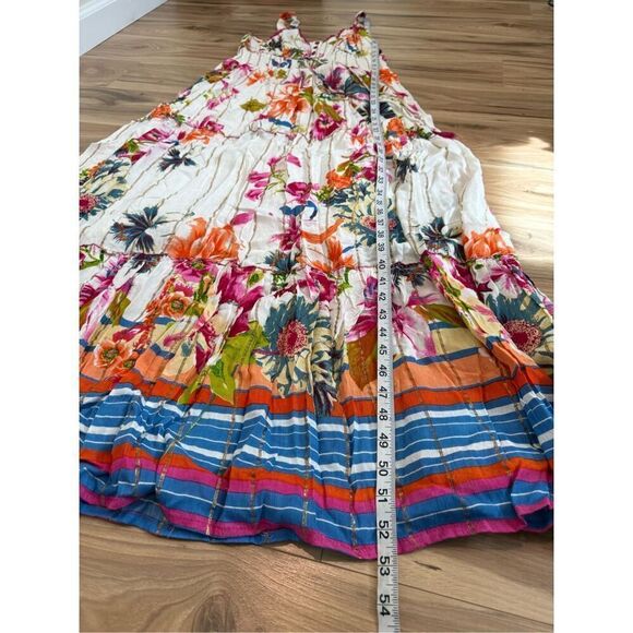 Dress NWT boutique cotton smoked back elastic waist sz L - Picture 7 of 8